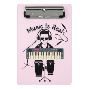 Music Is Real Mini Clipboard