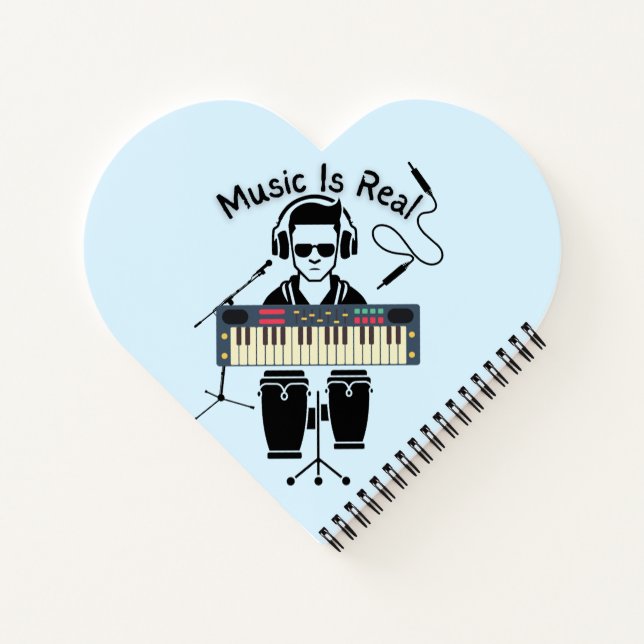 Music Is Real Notebook (Back)