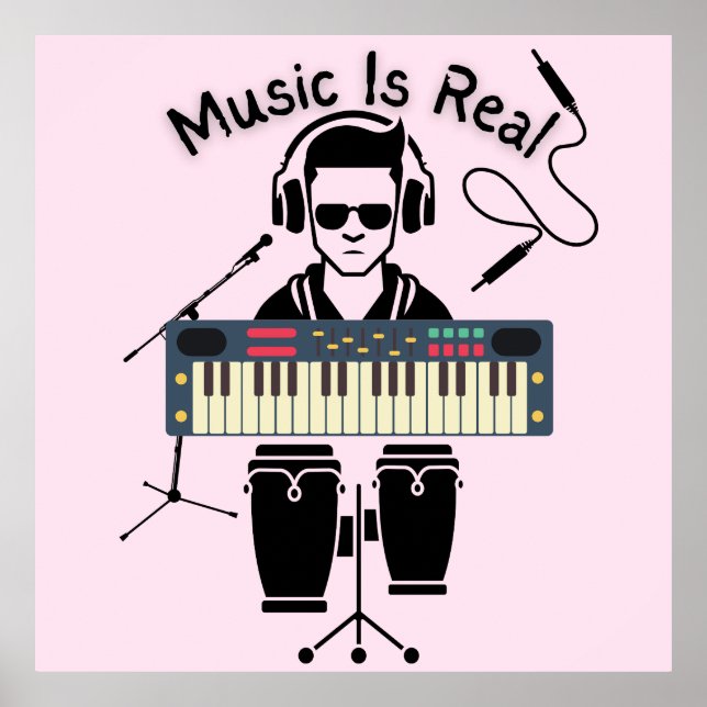 Music Is Real Poster (Front)