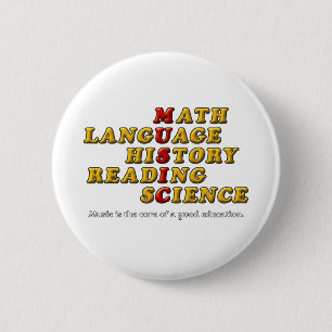 Music is the Core of a Good Education 6 Cm Round Badge