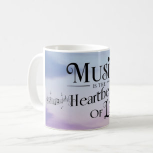 Music Is The Heartbeat Of Life 2 Coffee Mug