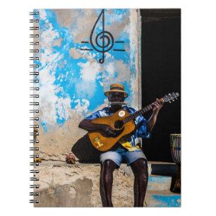 Music is the medicine of the mind notebook