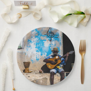 Music is the medicine of the mind paper plate