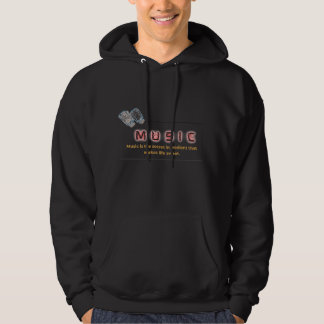 Music is the secret ingredient, hoodies