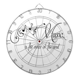 Music Is The Voice Of The Soul Dartboard