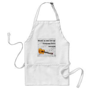 Music is thinking with sound Guitar Standard Apron