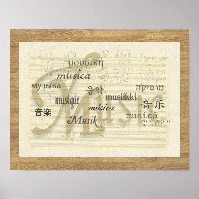 Music Is Universal Language Poster (Front)