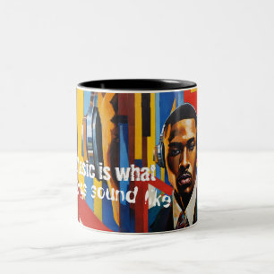 Music is What Feelings Sound Like Two-Tone Coffee Mug