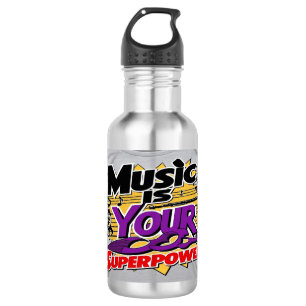 Music Is Your Superpower 3 532 Ml Water Bottle