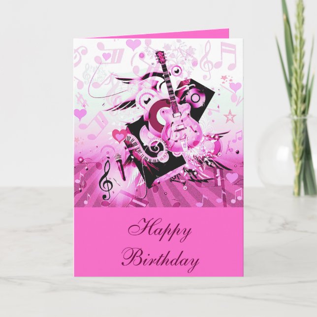 Music Journey,Pink_ Card (Front)