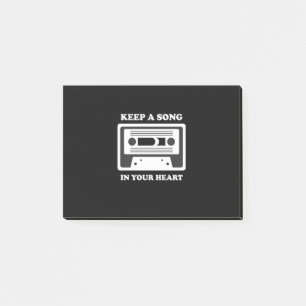 Music Keep A Song In Your Heart Post-it Notes