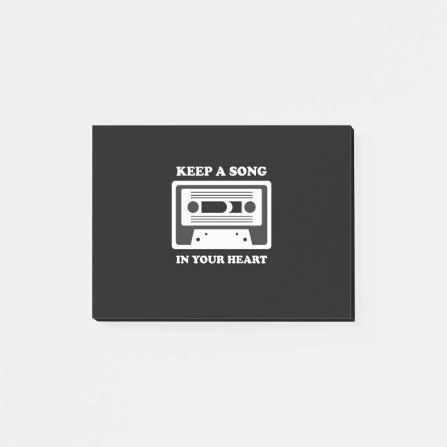 Music Keep A Song In Your Heart Post-it Notes (Front)