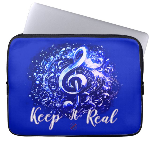 MUSIC - KEEP IT REAL  LAPTOP SLEEVE (Front)