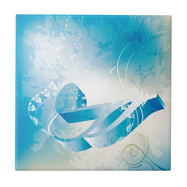 Music key note ceramic tile (Front)