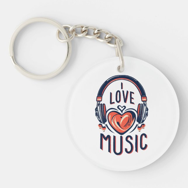 music  key ring (Front)