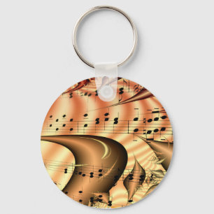 Music Keys Notes World Destiny Art Digital Key Ring