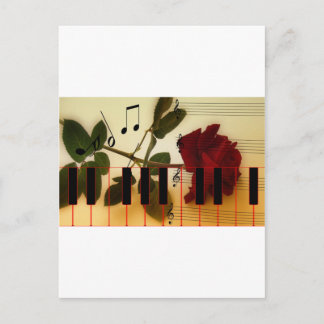 Music Keys Notes World Destiny Art Digital Postcard