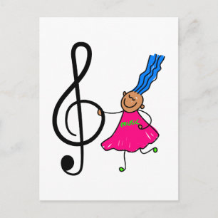 Music Kid Postcard