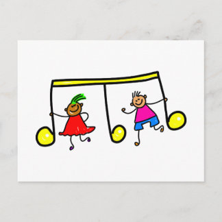 Music Kids Postcard