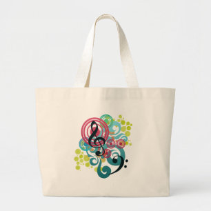 Music Large Tote Bag