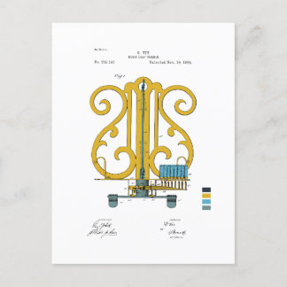 Music Leaf Turner - G. Vix Patent - Coloured Postcard