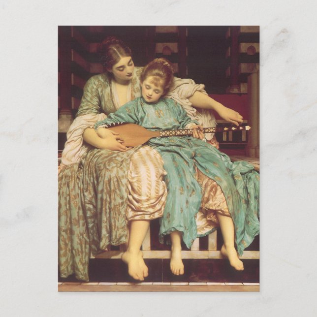 Music Lesson by Lord Frederic Leighton Postcard (Front)