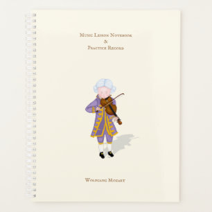 Music Lesson & Practice Record Personalised Planner