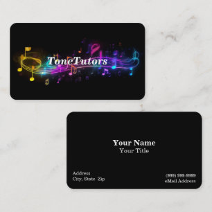 Music Lessons Business Card