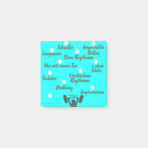 Music lessons - instrumental lessons - practice post-it notes