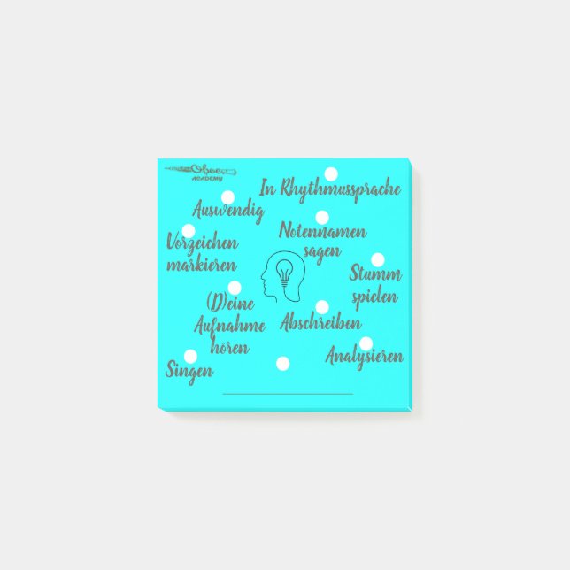 Music lessons - instrumental lessons - without post-it notes (Front)