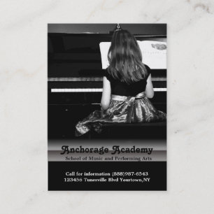 Music Lessons on the Piano Business Card