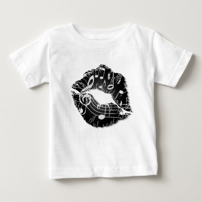 Music Lips Baby T-Shirt (Front)
