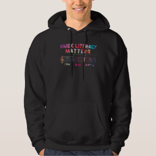 Music Literacy Matters I Like To Eat Puppies 48 Hoodie