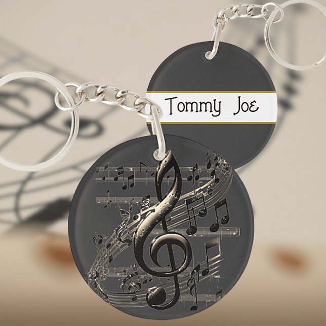 Music Lover Acrylic Keychain (Creator Uploaded)