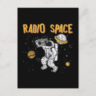 Music Lover Astronomy Radio Space Stars Universe Holiday Postcard
