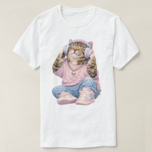 Music Lover Cat Tee