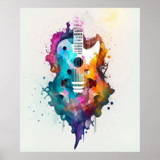 music lover-guitar poster