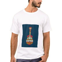 Music Lover Guitar Word Art T-Shirt