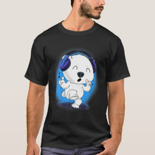 Music Lover I DJ Headphones I Ice Bear I Cute Pola T-Shirt