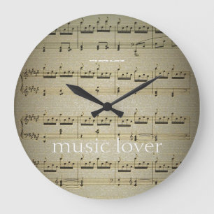 Music  Lover Large Wall Clock