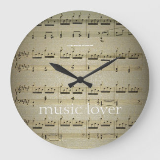 Music  Lover Large Wall Clock