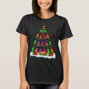 Music Lover Musical Ukulele Guitar Christmas Tree T-Shirt