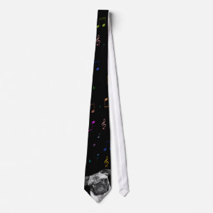 Music Lover pug tie