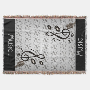 Music Lover Throw Blanket