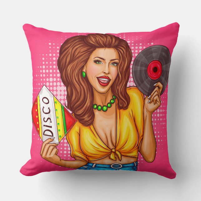 Music Lover Throw Pillow (Front)
