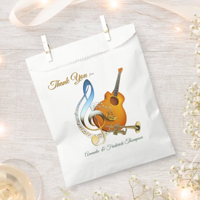Music Lovers Celebration Themes Favour Bag (Clipped)