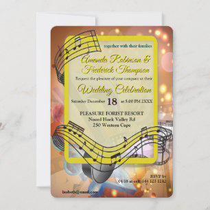 Music Lovers Celebration Themes Invitation