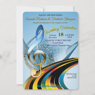 Music Lovers Celebration Themes Invitation