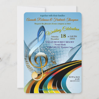 Music Lovers Celebration Themes Invitation