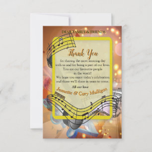 Music Lovers Celebration Themes RSVP Card